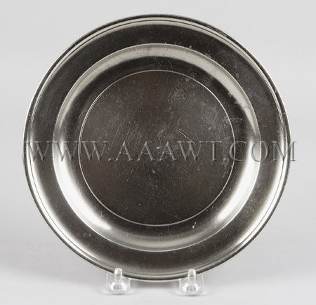 American Pewter Plate 
By William Kirby_ 